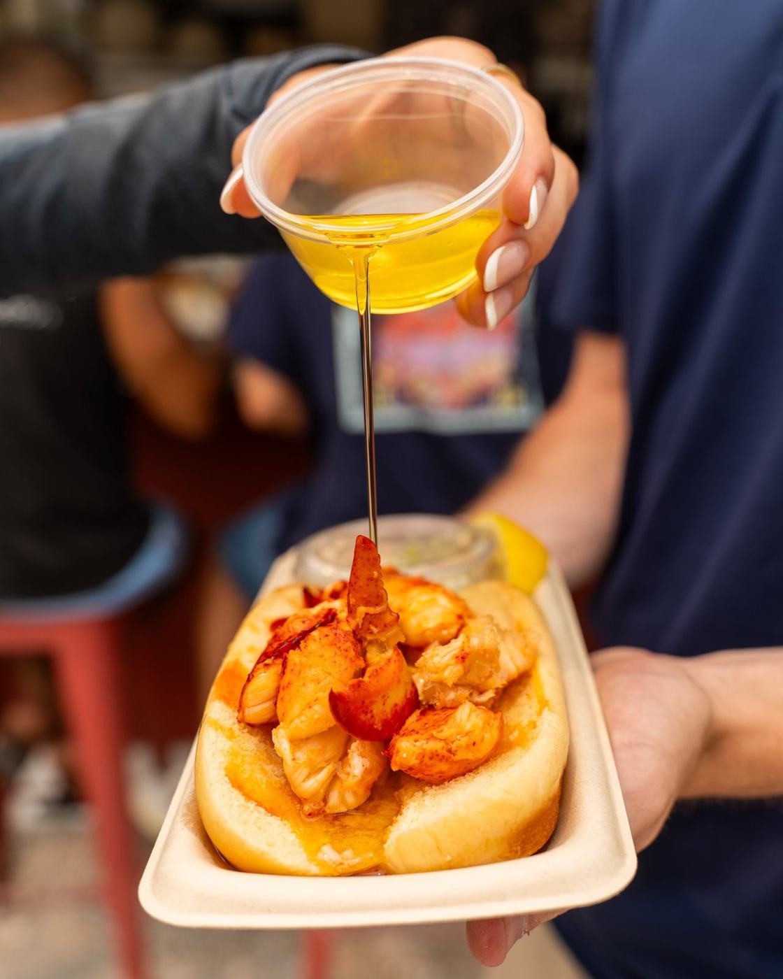Lobster roll at The Clam Bar